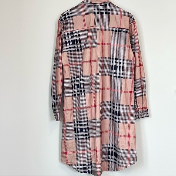 NWT Plaid Long Sleeve Shirt Dress - Size: Large - Picture 6 of 6